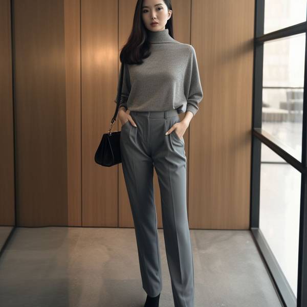 灰色褲子配什么上衣，灰色褲子搭配全攻略：五種上衣穿出高級感