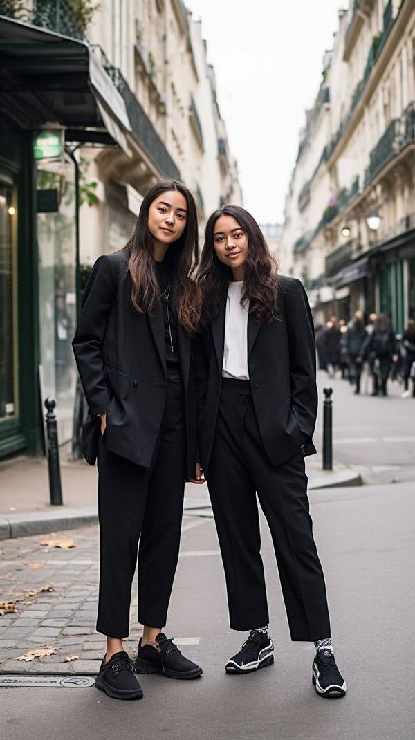 黑色褲子配什么顏色鞋子，最適合黑色褲子的5種鞋色搭配與避坑指南