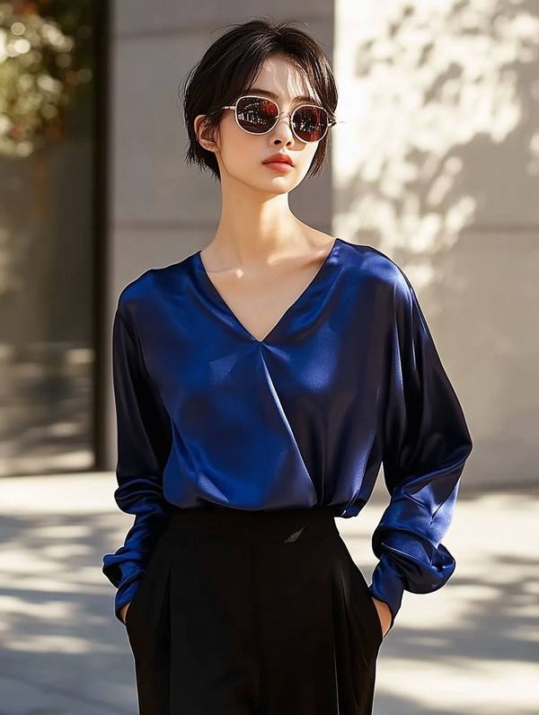 深藍色配什么顏色好看，深藍為底三色配，經典和諧更出彩