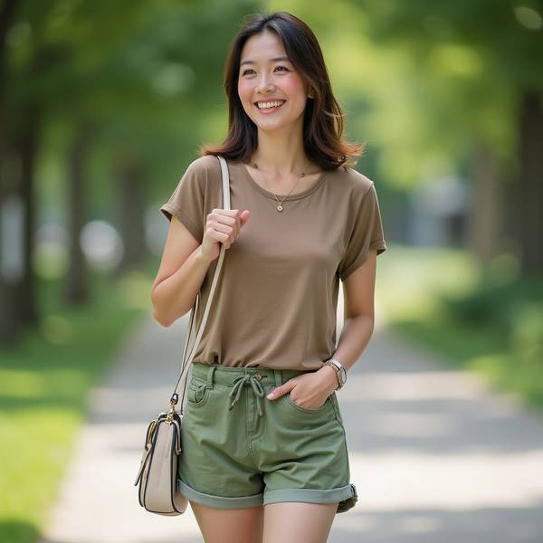 米色短褲配什么顏色上衣好看，米色短褲這樣搭，時(shí)尚配色方案全揭秘