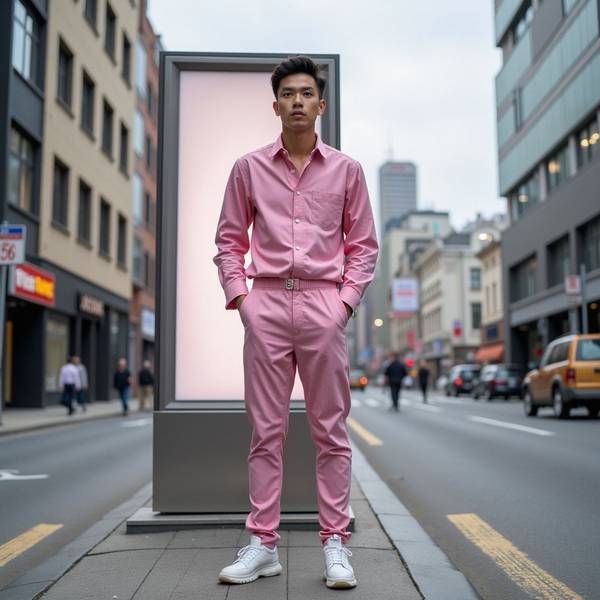 粉色褲子配什么顏色上衣，粉色褲子搭配指南：從冰淇淋色到中性色的時尚配色方案