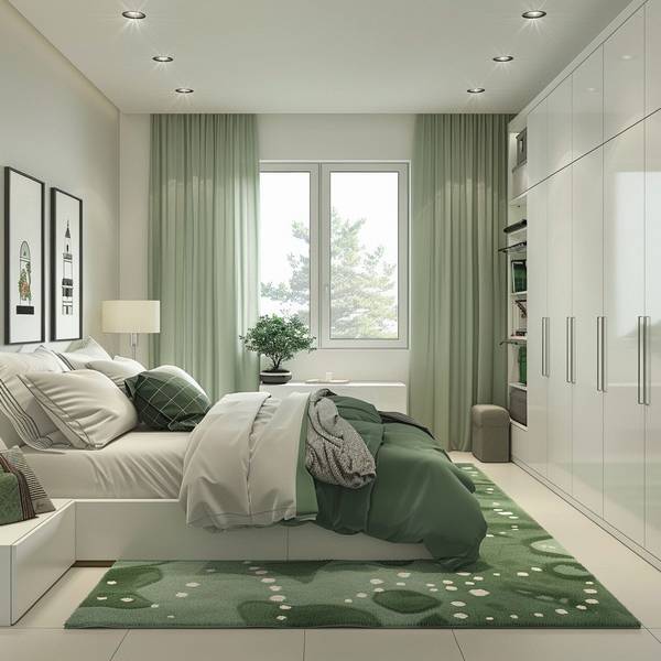 綠色和什么顏色搭配好看，春意新綠配象牙白的和諧之美