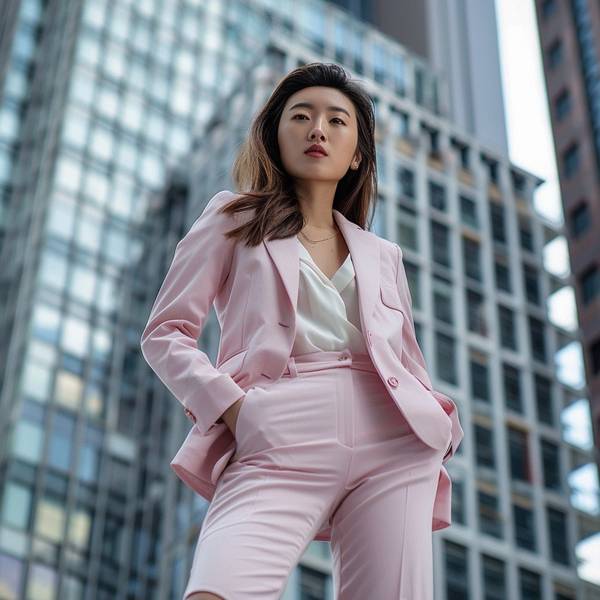 粉色褲子配什么顏色上衣，粉色褲子搭配指南：從冰淇淋色到中性色的時尚配色方案