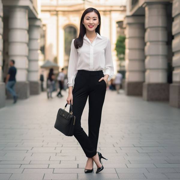 黑色長褲配什么顏色上衣，黑色長褲的萬能配色法則與上衣色彩選擇指南