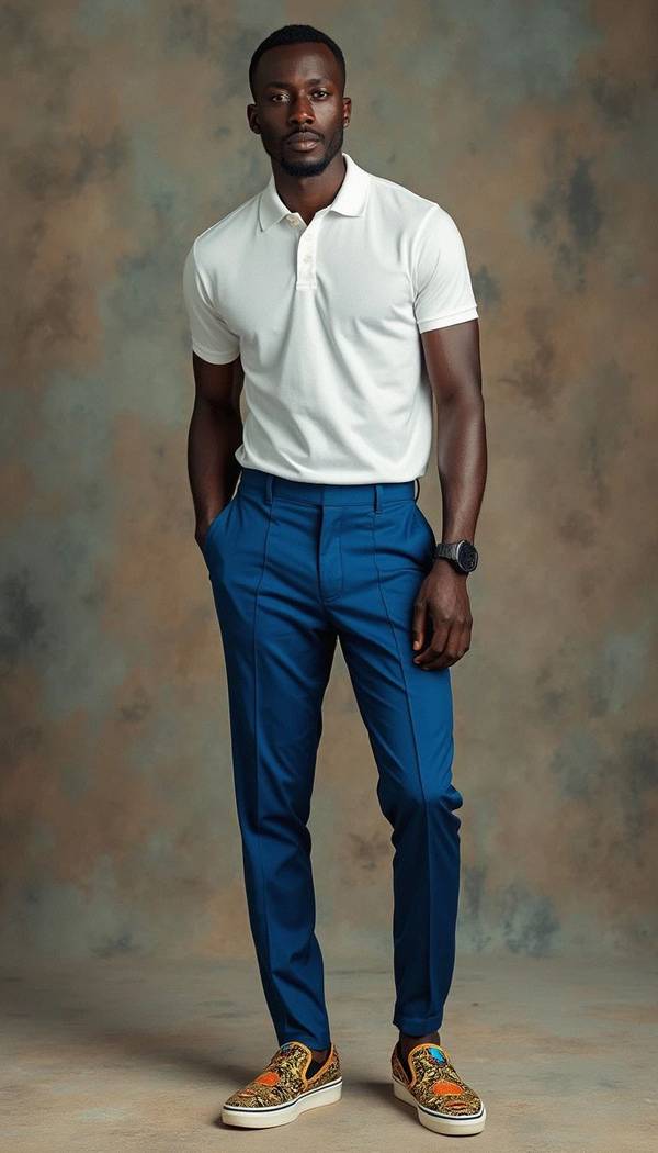 藍(lán)色褲子配什么顏色上衣，藍(lán)色褲子最佳配色指南，從經(jīng)典到進(jìn)階