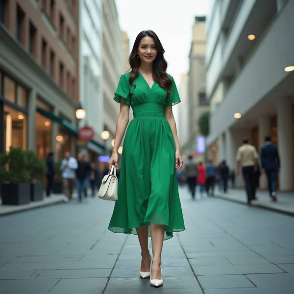 皮膚黑黃穿綠色好看嗎，皮膚黑黃穿綠色顯白提氣的時(shí)尚搭配指南