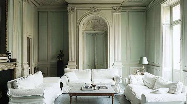 淺綠色搭配什么顏色好看，淺綠搭配米白柔和淡金高級配色方案