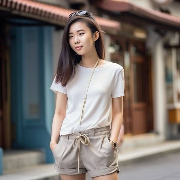 白色短褲配什么顏色上衣，白色短褲最完美色彩搭配指南與上衣選色秘籍