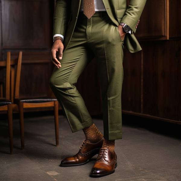 草綠色褲子配什么顏色上衣，草綠色褲子的萬能配色指南讓你輕松出彩