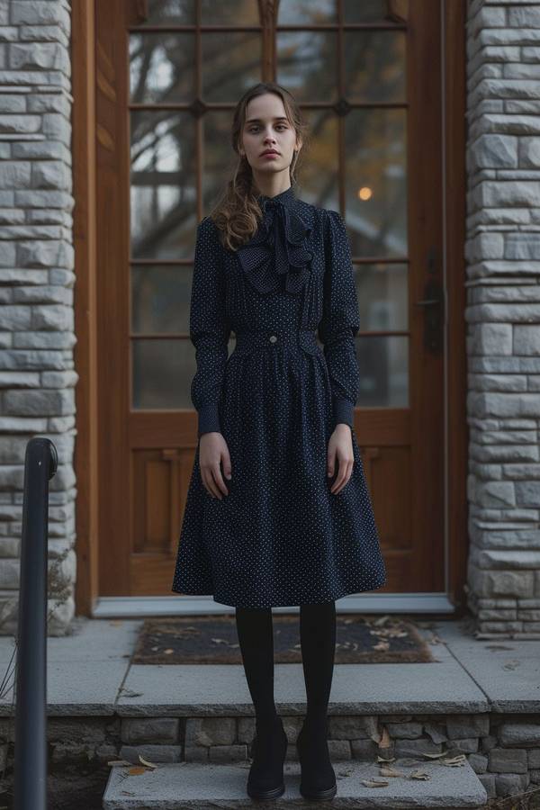 藏藍色裙子配什么顏色襪子，藏藍半裙配色指南：這5種襪子搭配最優雅高級