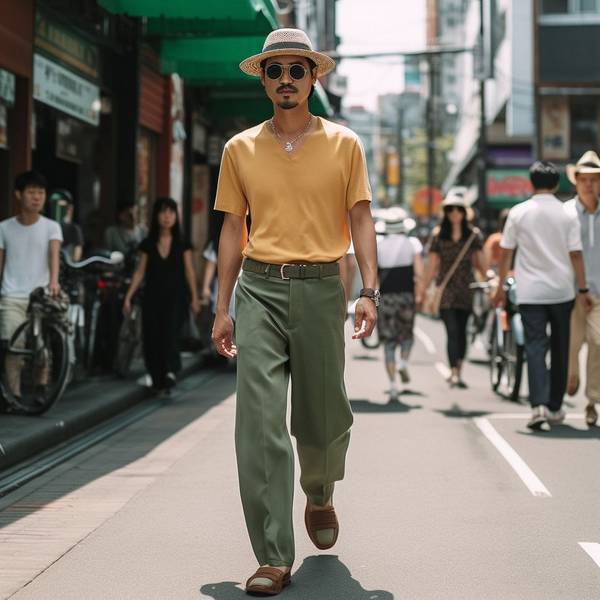 卡其色褲子配什么顏色上衣，卡其色褲子的25種萬能配色穿搭指南