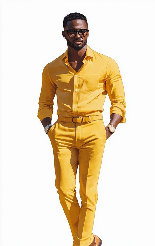 男人皮膚黑穿什么顏色的衣服好看，深色皮膚男士穿搭指南：這5種顏色更顯氣質與品味