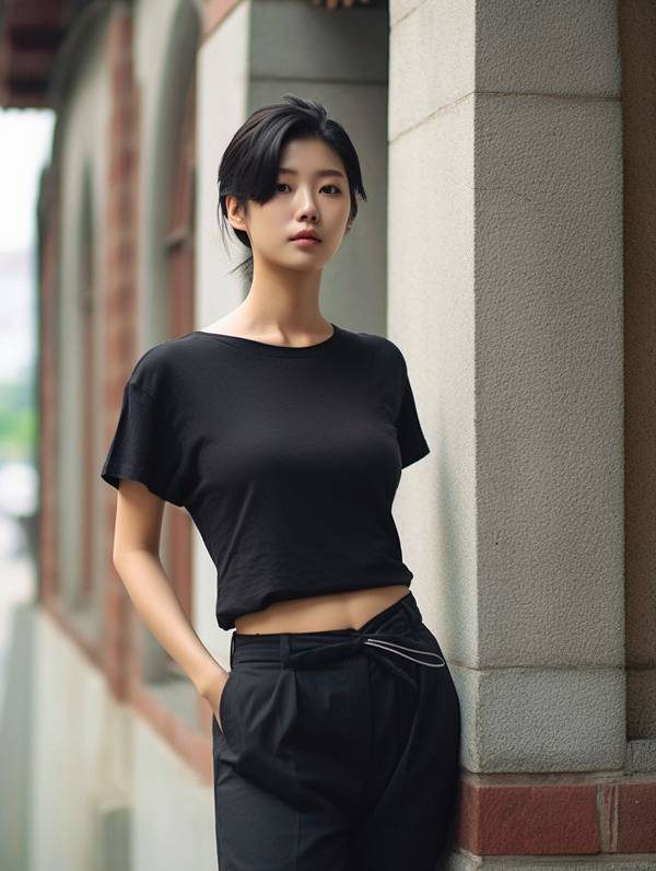 黑短袖配什么顏色褲子，配黑色短袖好看時髦的褲子顏色搭配指南