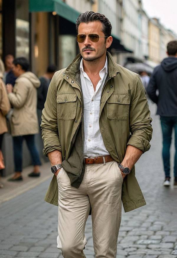 墨綠色襯衣配什么外套，墨綠色襯衣搭配外套的全能配色方案