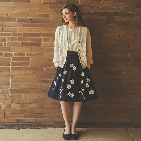 藏藍色裙子配什么顏色襪子，藏藍半裙配色指南：這5種襪子搭配最優雅高級