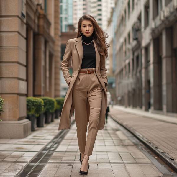 咖啡色褲子配什么顏色上衣，咖啡色褲子最全搭配指南25套配色方案示范