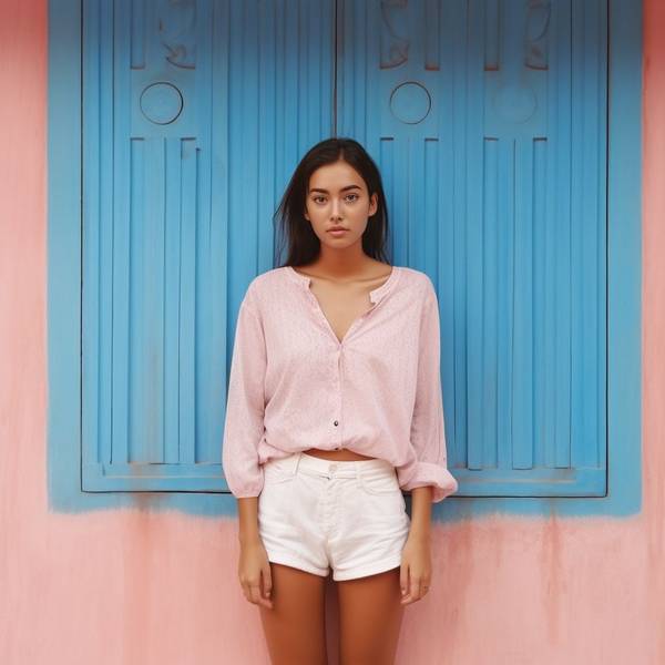 粉色短褲配什么顏色上衣，粉系穿搭秘籍：8種配色解鎖粉色短褲時(shí)尚造型