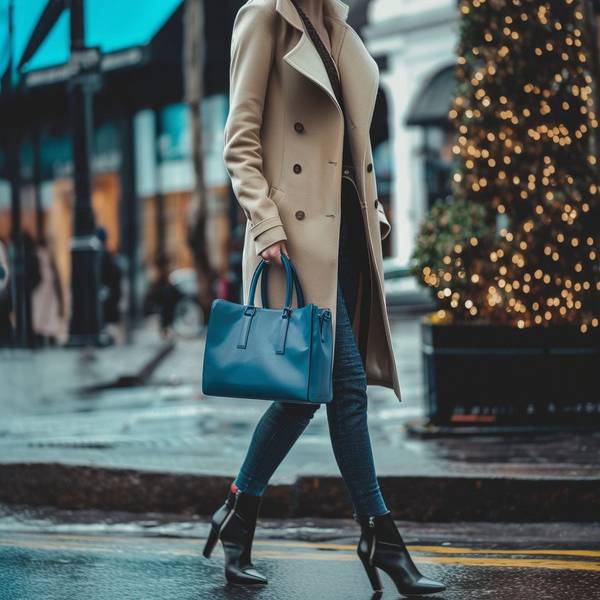 藍色包包配什么顏色衣服，藍色系包包萬能搭配法則：五種絕配色系提案