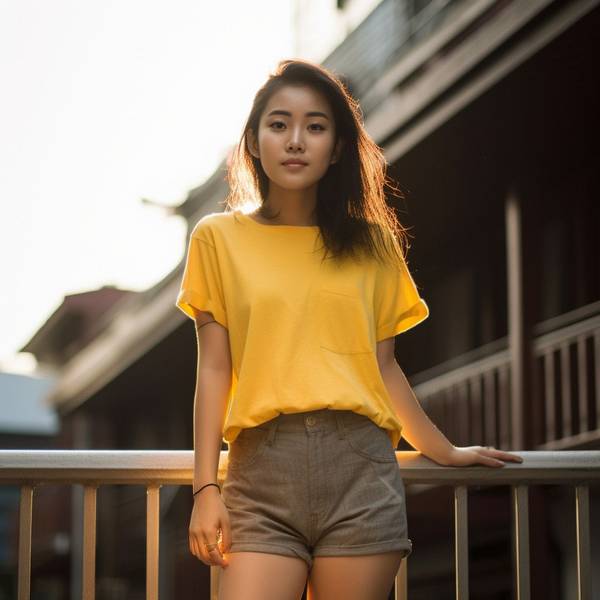 黃色短褲配什么顏色上衣，16組黃短褲配色方案打造夏日清爽穿搭