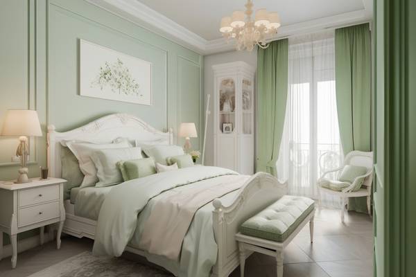 淺綠色搭配什么顏色好看，淺綠搭配米白柔和淡金高級配色方案