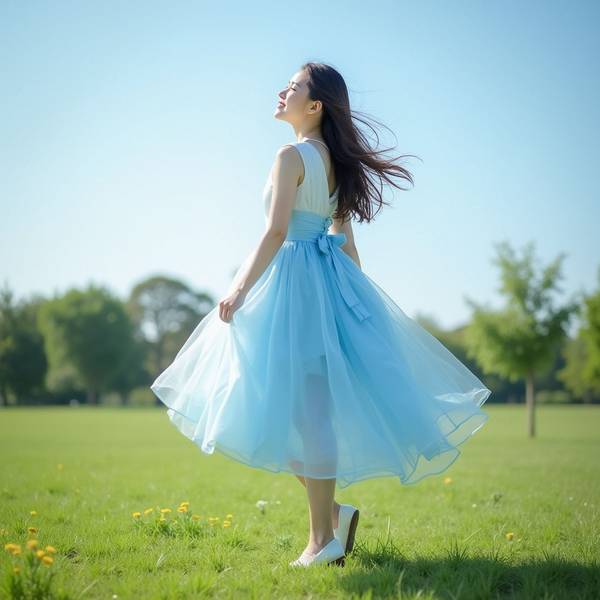 淡藍色裙子配什么鞋子，淡藍裙裾配鞋指南：從優雅高跟到清新平底全攻略