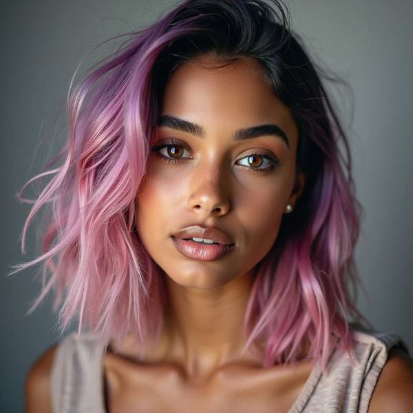 皮膚黑的人適合什么顏色的頭發，深膚色的絕美發色指南與搭配法則